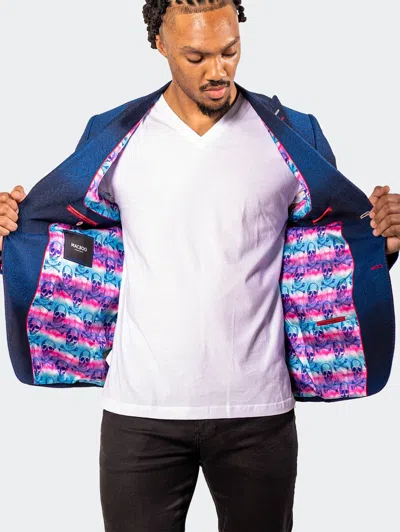Maceoo Blazer Descartes Leavesblue Blue