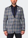 Maceoo Blazer Socrate Evo Classiccheck Black In Blue