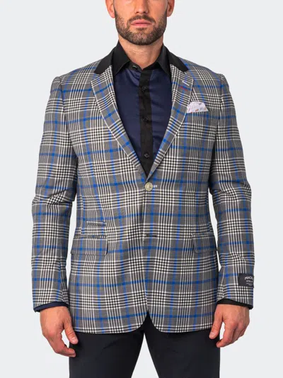 Maceoo Blazer Socrate Evo Classiccheck Black In Blue