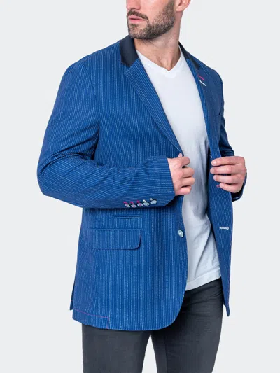 Maceoo Blazer Unconstructed Continuous Blue
