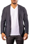 Maceoo Blazer Unconstructed Stretch Blk In Black
