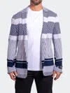 Maceoo Stripe Unconstructed Knit Blazer