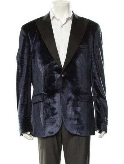 Pre-owned Maceoo Blazer W/ Tags In Blue