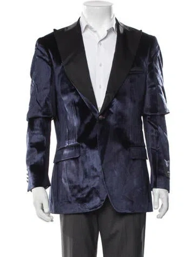 Pre-owned Maceoo Blazer W/ Tags In Blue