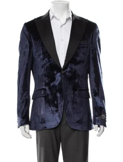 Pre-owned Maceoo Blazer W/ Tags In Blue