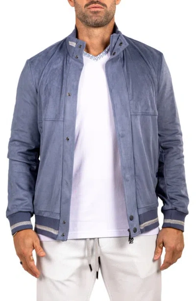 Maceoo Bomber Jacket In Blue