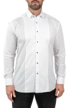 Maceoo Ceremony Stardust Colorblock Button-up Shirt In White