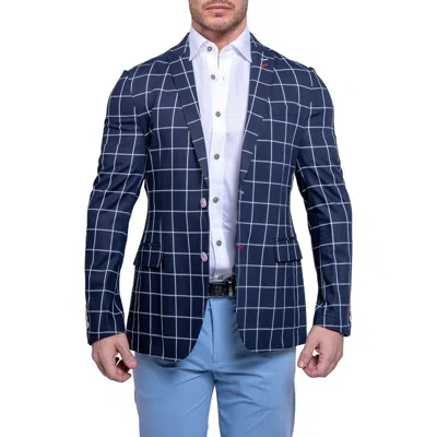 Maceoo Descartes Ascension2115 Unconstructed Blazer In Blue