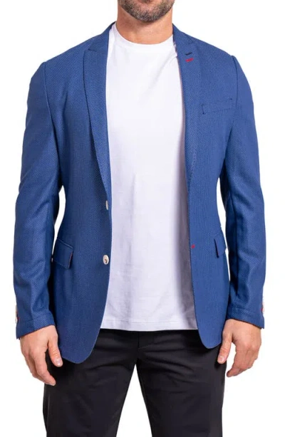 Maceoo Descartes Ascension2155 Unconstructed Blazer In Blue