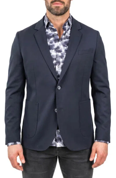 Maceoo Descartes Unconstructed Blazer In Blue