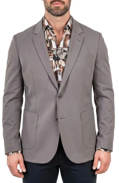 Maceoo Descartes Unconstructed Blazer In Gray