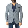 MACEOO MACEOO DESCARTES UNCONSTRUCTED GINGHAM IRISH GREEN BLAZER