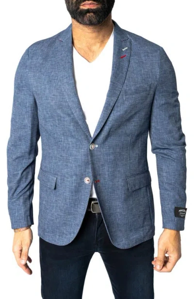 Maceoo Descartes Unconstructed Slate Blue Blazer