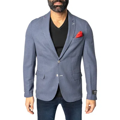 Maceoo Descartes Unconstructed Thatch Blue Blazer