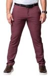 Maceoo Dot Red Four Way Stretch Pants In Red