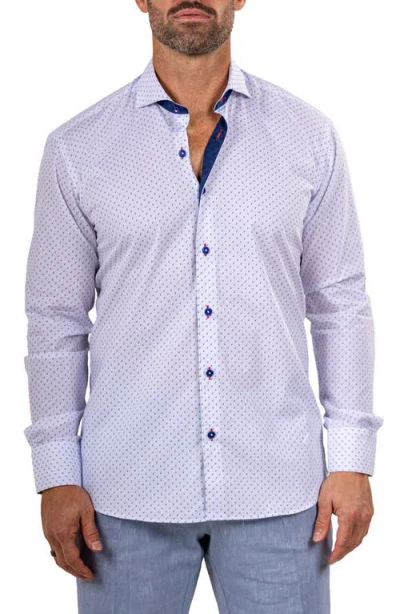 Maceoo Eins Marthy Contemporary Fit Cotton Button-up Shirt In White