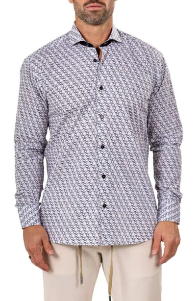Maceoo Eins Marthy Contemporary Fit Cotton Button-up Shirt In White