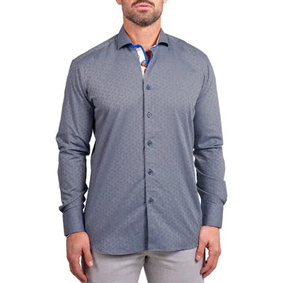Maceoo Einstein Ascension Contemporary Fit Button-up Shirt In Blue