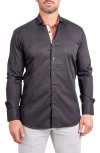 Maceoo Einstein Ascension Contemporary Fit Button-up Shirt In Gray
