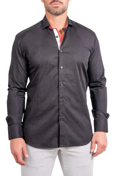 Maceoo Einstein Ascension Contemporary Fit Button-up Shirt In Gray