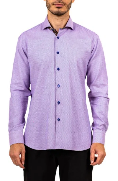 Maceoo Einstein Ascension Contemporary Fit Button-up Shirt In Pink