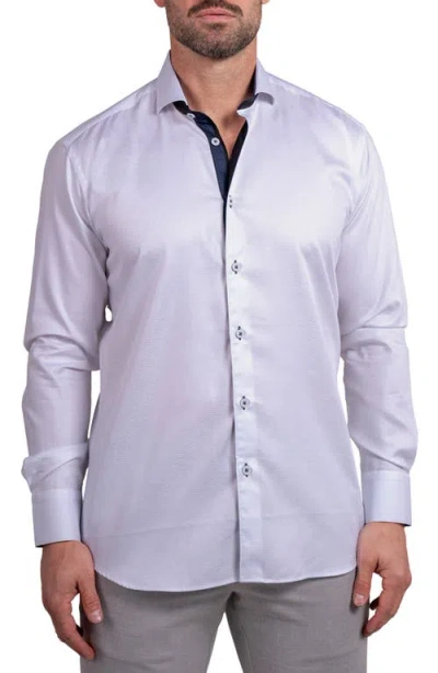 Maceoo Einstein Ascension Contemporary Fit Button-up Shirt In Purple