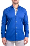 Maceoo Einstein Ascension0067 Blue Cotton Button-up Shirt In Blue