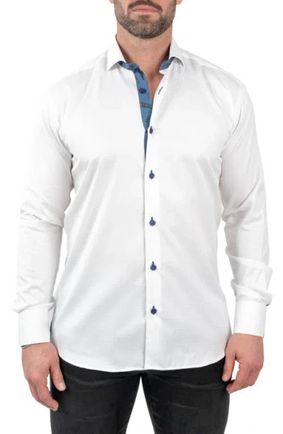 Maceoo Einstein Jacqcoquillage White Button-up Shirt