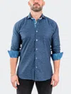 Maceoo Einstein Jacqfoxtrot Navy In Blue