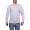 Maceoo Einstein Resistance Contemporary Fit Linen & Cotton Button-up Shirt