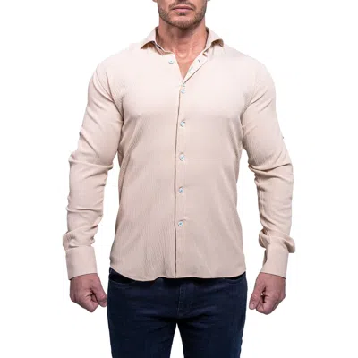 Maceoo Einstein Resistance Contemporary Fit Textured Button-up Shirt
