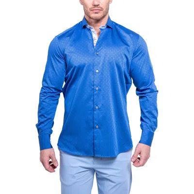 Maceoo Einstein Resistance0102 Blue Button-up Shirt
