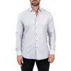 Maceoo Men's Fibonacci Prism Dress Shirt In White
