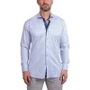 Maceoo Einstein Stretch Ascension Contemporary Fit Button-up Shirt In Blue