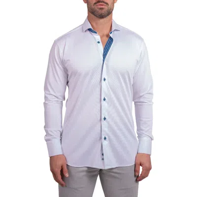 Maceoo Einstein Stretch Ascension Contemporary Fit Button-up Shirt In White