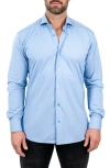 Maceoo Einstein Stretchblotter Light Blue Button-up Shirt In Blue