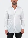 Maceoo Einstein Stretchblotter White Button-up Shirt In White