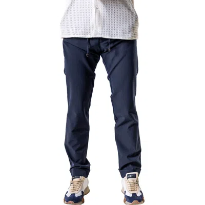 Maceoo Everyday Ebony Slim Fit Pants In Blue