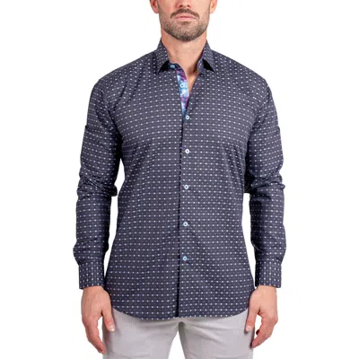 Maceoo Fibonacci Ascension Contemporary Fit Button-up Shirt In Black