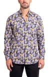 Maceoo Fibonacci Ascension Contemporary Fit Button-up Shirt In Multi