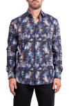 Maceoo Fibonacci Ascension Contemporary Fit Button-up Shirt In Multi