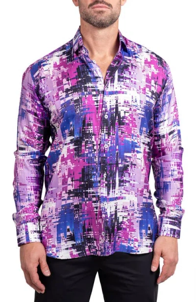 Maceoo Fibonacci Ascension Contemporary Fit Button-up Shirt In Multi
