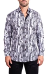 Maceoo Fibonacci Ascension Contemporary Fit Button-up Shirt In Multi