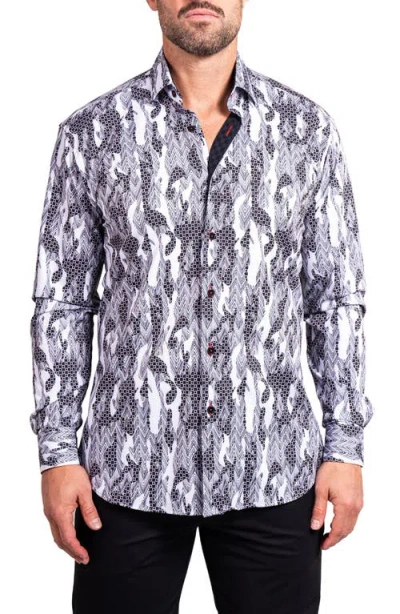 Maceoo Fibonacci Ascension Contemporary Fit Button-up Shirt In Multi