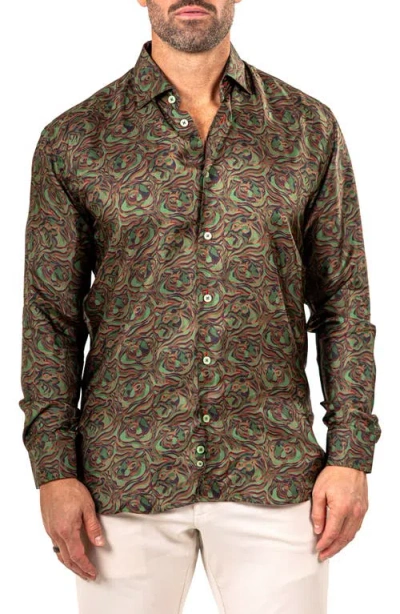 Maceoo Fibonacci Marthyr 0244 Contemporary Fit Button-up Shirt In Multi