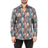 Maceoo Fibonacci Picasso Contemporary Fit Button-up Shirt In Brown