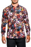 Maceoo Fibonacci Resistance Contemporary Fit Button-up Shirt In Multi