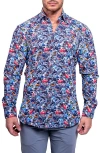 Maceoo Fibonacci Resistance Contemporary Fit Button-up Shirt In Multi