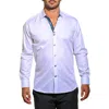 Maceoo Fibonacci Resistance Contemporary Fit Cotton Button-up Shirt In White