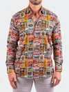 Maceoo Fibonacci Resistance Contemporary Fit Button-up Shirt In Multi